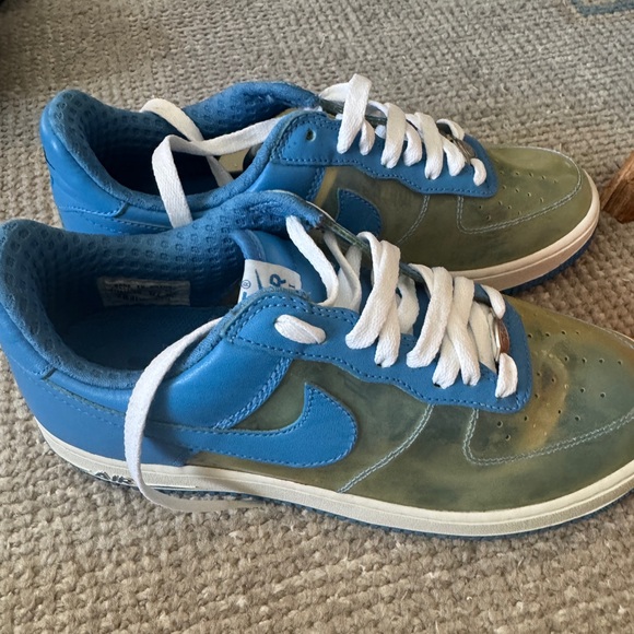 2006 Nike Air Force 1s -‎ Blue and Clear